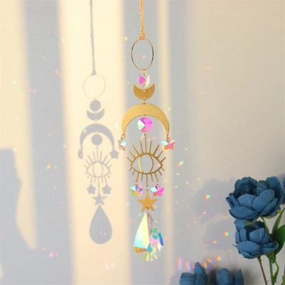 Hvatači sunca Hvatači svjetla Kristalni viseći privjesak Đavolje oko Prozor Vjetar Zvono vjetra Rainbow Chaser Ukrasi za vještice Ukrasi za obrt