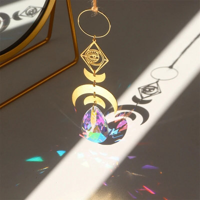 Hvatači sunca Hvatači svjetla Kristalni viseći privjesak Đavolje oko Prozor Vjetar Zvono vjetra Rainbow Chaser Ukrasi za vještice Ukrasi za obrt