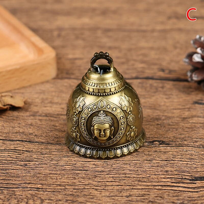 Clopoțel antic din aliaj, pentru noroc, binecuvântare norocoasă, Feng Shui, clopoțel de vânt, statuie lui Buddha, model, decor agățat pentru mașină de acasă