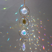Crystal Suncatcher Dream Catcher Vitraji Rainbow Maker Chakra Wind Chimes Viseći kristali Božićni ukras za dom i vrt