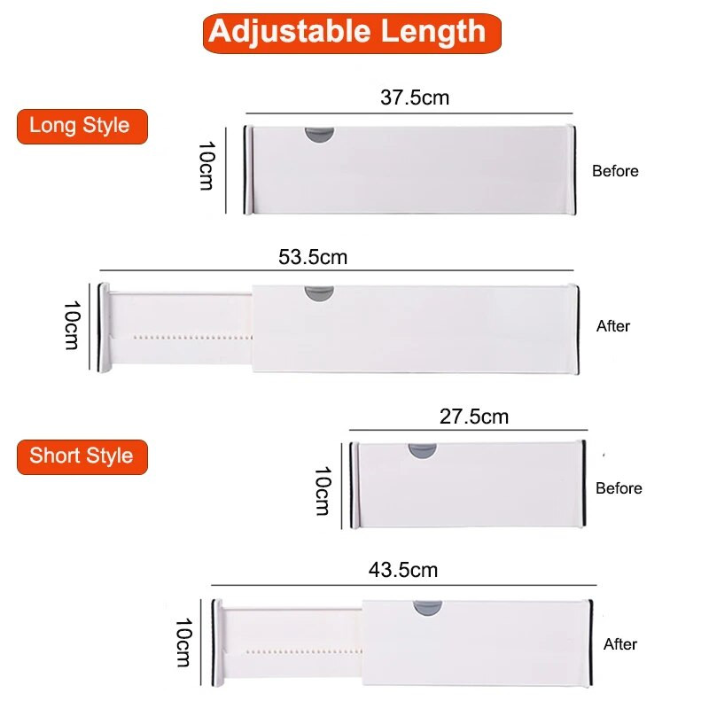 Pregrada za ladice Proširivi Podesivi separatori Organizator za ladice Ormar za odjeću Držač za pregradu za uredsku kuhinju