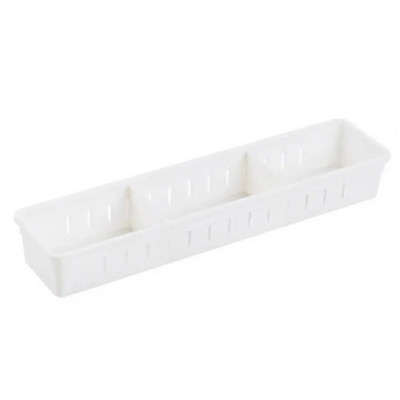 Cutie de depozitare durabilă pentru tacâmuri Cutie organizatoare reutilizabilă Cutie de depozitare cu compartiment cu grilă despărțitoare cu organizare lungă