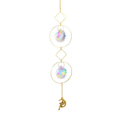 Clopoței de vânt din cristal Apărătoare de soare cu diamante agățate Curcubeu Chaser Fereastra de grădină Cortina de nuntă Candelabru Decor pentru acasă Chime de vânt