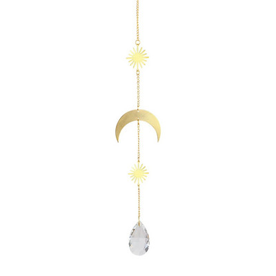 Clopoței de vânt din cristal Apărătoare de soare cu diamante agățate Curcubeu Chaser Fereastra de grădină Cortina de nuntă Candelabru Decor pentru acasă Chime de vânt