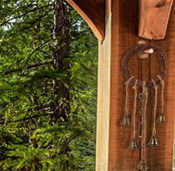 Творчески камбани на вещици Магически вятърни камбанки Орнамент за прозорец Зъл кристален кварц Висящ висулка Декорация на дома Висулка за градина
