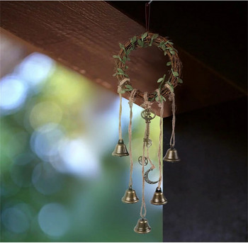 Creative Witch Bells Magical Wind Chimes Στολίδι παραθύρου Evil Crystal Quartz κρεμαστό μενταγιόν Διακόσμηση σπιτιού Κρεμαστό κήπου
