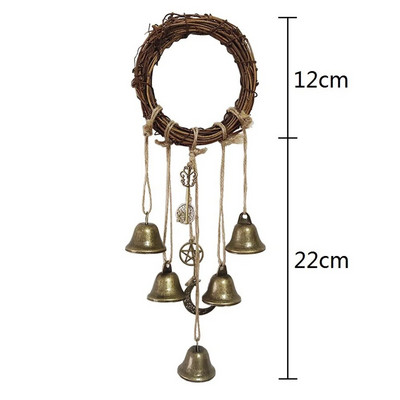 Clopote de vrăjitoare creative, clopoței de vânt magic, ornament pentru fereastră, cristal rău, cuarț, pandantiv agățat, decorare a casei, pandantiv pentru grădină