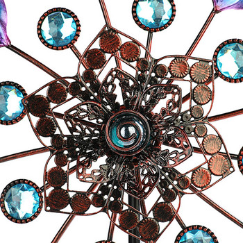 Κήπος Ανεμόμυλος Peacock Tail Rotary Wind Spinners Διακοσμητικά Stakes Pinwheels Διακόσμηση για Παιδικά Δώρα Αίθριο Αυλής