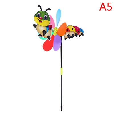 Animal colorat din desene animate Moara de vant Wind Spinner Casa Gradina Curtea Decor exterior