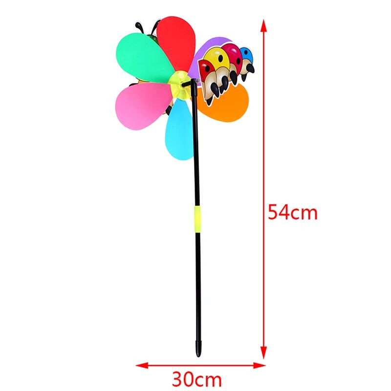 Spalvinga animacinių filmų gyvūnų vėjo malūnėlis vėjo suktukas namų sodo kiemo lauko dekoras
