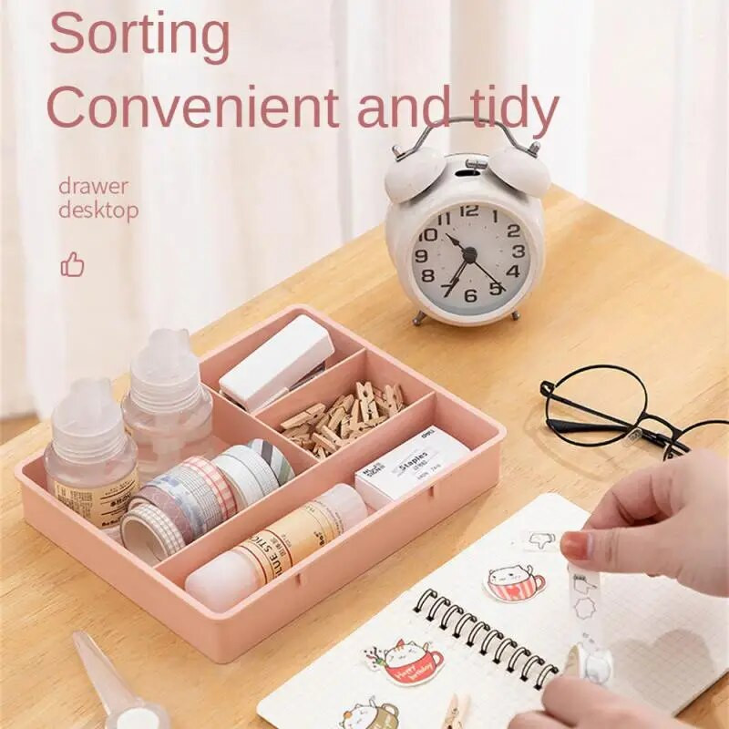 4/2/1 vnt. Po rašomuoju stalu skirta laikymo dėžė Stalčius Rašomojo stalo apačia raštinės reikmenų apdailos dėžutė Dtudent bendrabučio darbalaukio kūrybos reikmenų dėžutė