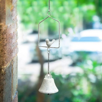 Завеси за птици Вятърна камбана за външна метална декорация на градинска морава Изкуство с красив звук Висулка Вятърна камбана за вътрешна врата