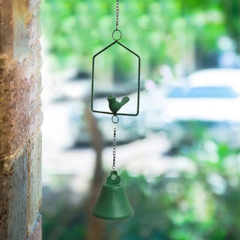 Завеси за птици Вятърна камбана за външна метална декорация на градинска морава Изкуство с красив звук Висулка Вятърна камбана за вътрешна врата