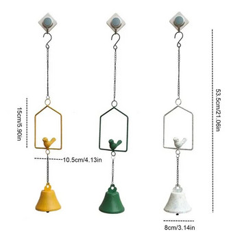 Bird Hangings Wind Bell for Outdoor Metal Garden Garden Art Decoration with Beautiful Sound Pendant Wind Chime for Indoor Door