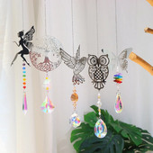 Kristalni hvatač sunca Prizme Viseći Rainbow Chaser Window Chimes Drvo života Auto Art Viseći privjesak Dekoracija kućnog vrta