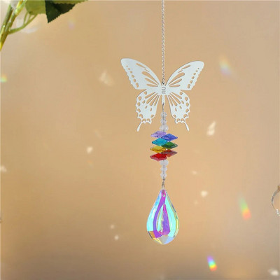 Kristalni hvatač sunca Prizme Viseći Rainbow Chaser Window Chimes Drvo života Auto Art Viseći privjesak Dekoracija kućnog vrta