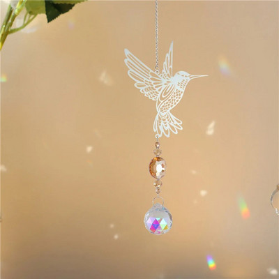 Kristalni hvatač sunca Prizme Viseći Rainbow Chaser Window Chimes Drvo života Auto Art Viseći privjesak Dekoracija kućnog vrta