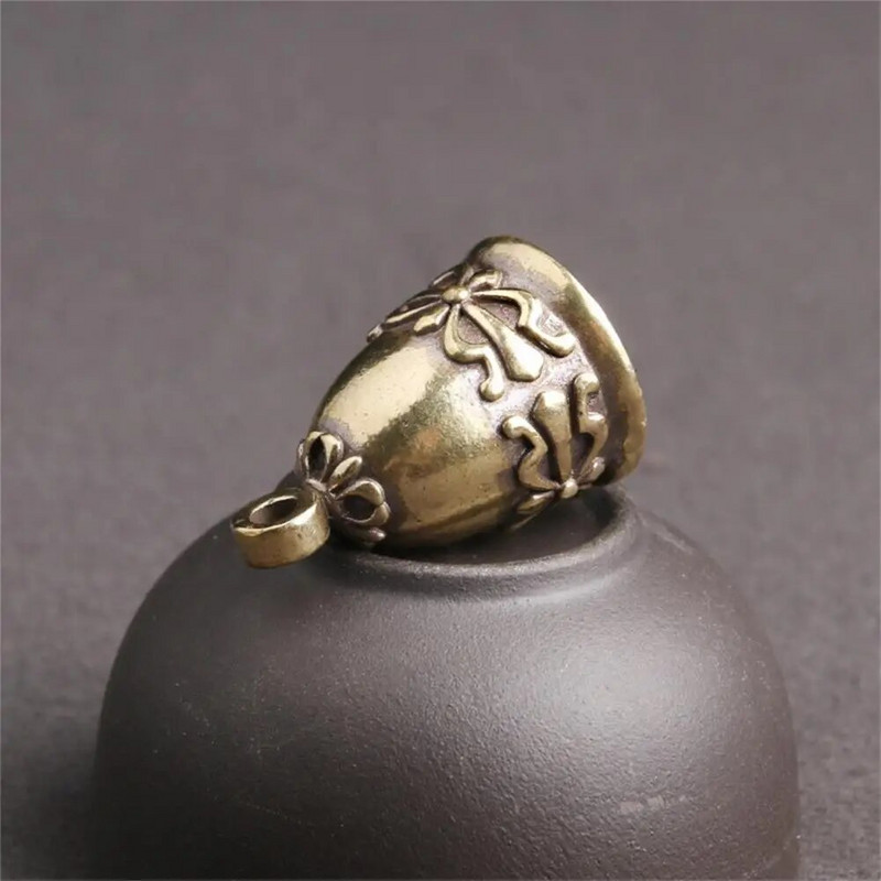 Υπέροχη μινιατούρα καμπάνα από ορείχαλκο μοντέλο κουδουνιού Σταθερό, καθαρό ήχο, εξελιγμένο μοντέλο καμπάνας