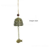 Clopoței de vânt sculptat de epocă, clopot de cupru, decor de grădină, clopoțel de vânt, agățat în aer liber, ornament pentru templu, în stil chinezesc