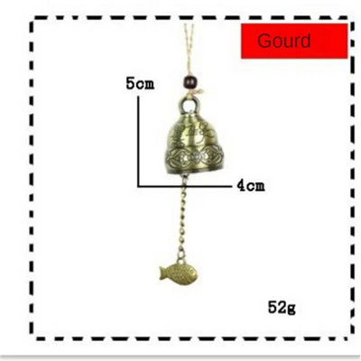 Clopoței de vânt sculptat de epocă, clopot de cupru, decor de grădină, clopoțel de vânt, agățat în aer liber, ornament pentru templu, în stil chinezesc