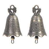 2 buc. Clopot antic din China, mini sculptură din alamă, cupru, roagă-te, clopot Guanyin pentru bricolaj, accesorii pentru ceas cu dragon, pandantiv cu clopoțel de vânt