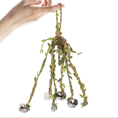 Protecție pentru clopote de vrăjitoare pentru umeraș pentru ușă, clopoței de vânt Lucruri vrăjitoare, energie negativă clară, vrăjitorie, Wicca, decorațiuni pentru casă
