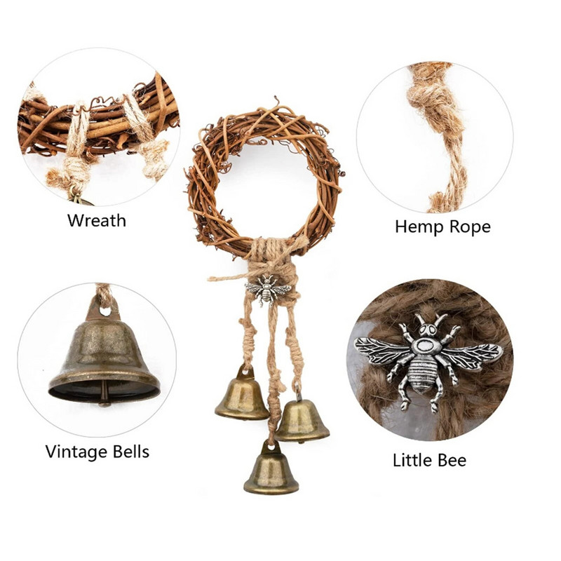 Raganų varpelių apsauga, skirta durų rankenos kabyklai, vėjo varpeliams, raganiški daiktai, skaidrūs neigiama energija, raganavimo Wicca reikmenys namų dekoravimui