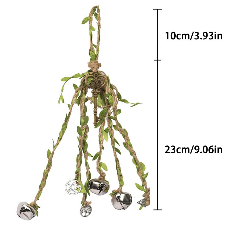 Raganų varpelių apsauga, skirta durų rankenos kabyklai, vėjo varpeliams, raganiški daiktai, skaidrūs neigiama energija, raganavimo Wicca reikmenys namų dekoravimui