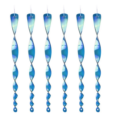 6 bucăți de prindere reflectorizante pentru păsări, agățate, rotative, din plastic pentru zonele rurale