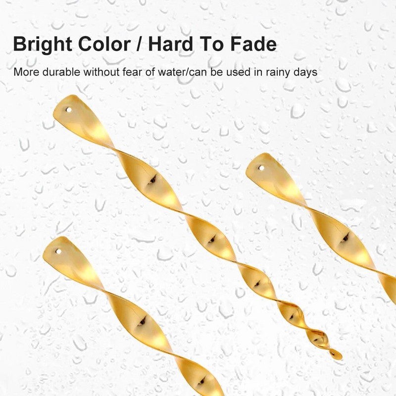 6 bucăți de prindere reflectorizante pentru păsări, agățate, rotative, din plastic pentru zonele rurale