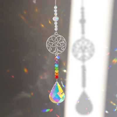 1 buc. Agățator de lumină de cristal în aer liber, grădină, lună, soare, inimă, bilă, clopoțel de vânt, pandantiv acasă, balcon, curcubeu, cadou decor