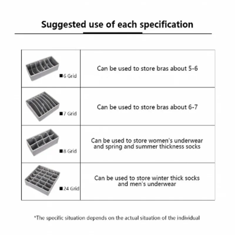 24 grotelės Sulankstomos laikymo dėžutės Spintos tvarkyklės Drabužių organizavimo sistema Stalčių laikikliai Spintelės Kelnės laikymo tvarkyklė