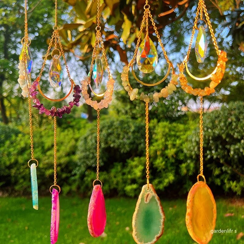 Kristalna prizma hvatač sunca Staklena prizma koja hvata svjetlo Rainbow Maker Privjesak za zavjese Vjetarska zvona Prozor za dnevnu sobu Craft Decor