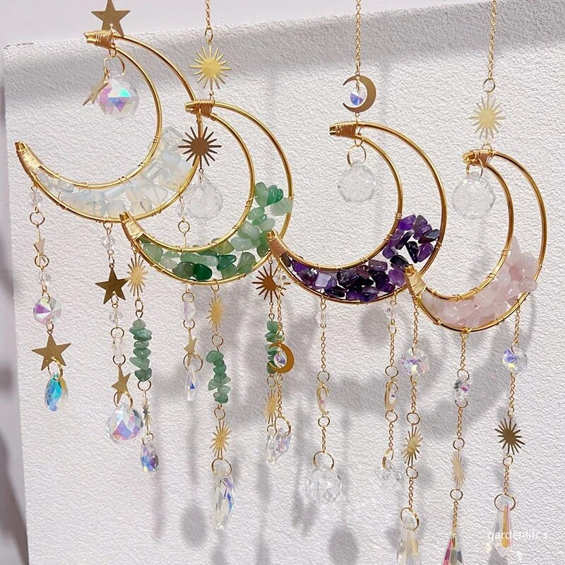 Kristalna prizma hvatač sunca Staklena prizma koja hvata svjetlo Rainbow Maker Privjesak za zavjese Vjetarska zvona Prozor za dnevnu sobu Craft Decor