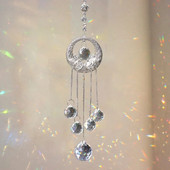 Suncatcher Crystal Wind Chimes Prozor Viseći hvatač svjetla Nakit Rainbow Prism Window Bell Kućni lusteri Dekoracija automobila