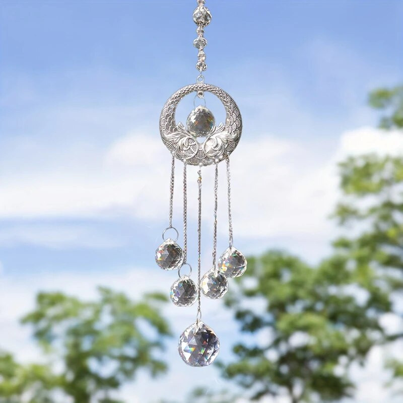 Suncatcher Crystal Wind Chimes Prozor Viseći hvatač svjetla Nakit Rainbow Prism Window Bell Kućni lusteri Dekoracija automobila