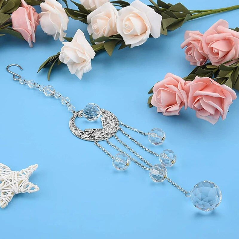 Suncatcher Crystal Wind Chimes Prozor Viseći hvatač svjetla Nakit Rainbow Prism Window Bell Kućni lusteri Dekoracija automobila