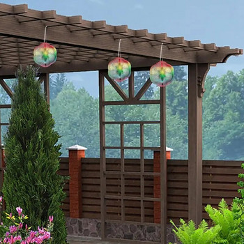 Hexagram Shiny ABS Wind Spinner 3D Wind Catcher Въртяща се камбанка за вятър за градински балкон Декорация за декорация на дома Подарък
