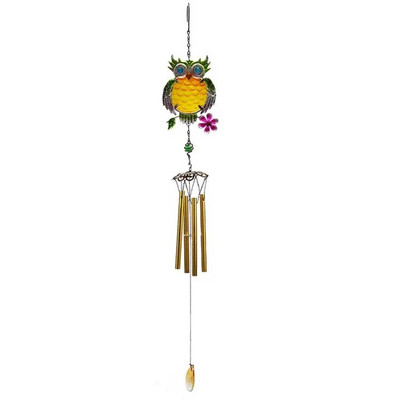 Novo u Owl Wind Chimes Metalni ukrasi Unutarnji vanjski vrtni ukrasi Wind Chimes Vanjski obrti Dvorišna zvona za vrt
