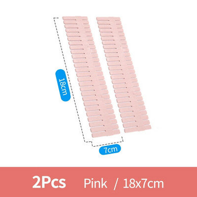2/4 gab. DIY regulējama uzglabāšanas nodalījuma plāksne, plastmasas atvilktņu dalītājs, bezmaksas kombinētā starpsienu plāksne, vietu taupošs sadalīšanas rīks