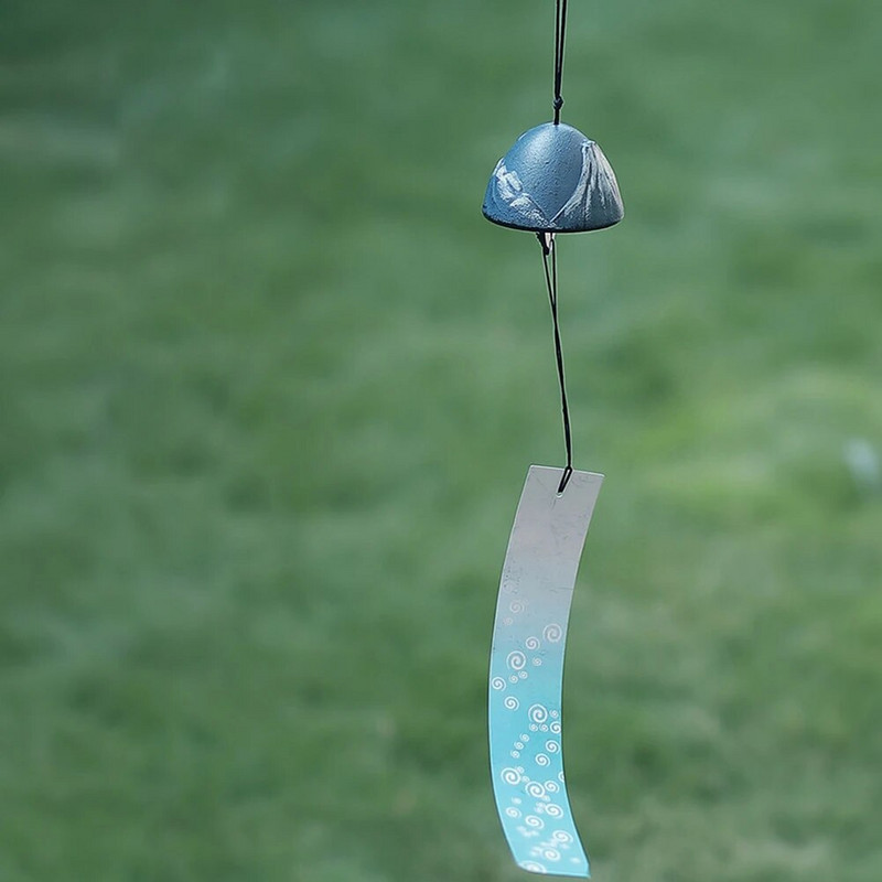 Banginio formos vėjo varpeliai japoniško stiliaus Serenity varpelio vėjo varpeliai iš ketaus Kūrybinis kiemo verandos sodo dekoravimui