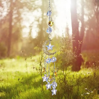 Suncatcher Decor Faux Crystal Hanging Decor Portable Bright-colored Attractive Estetic Glitter Prism Pendant