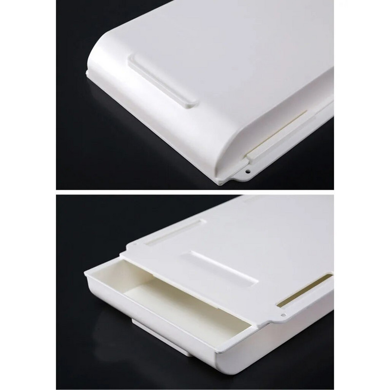 Samoljepljiva ladica za olovke Stolni stol Ladica Organizator Kutija Ispod stolnog stalka Samoljepljiva kutija ispod ladice 1kom