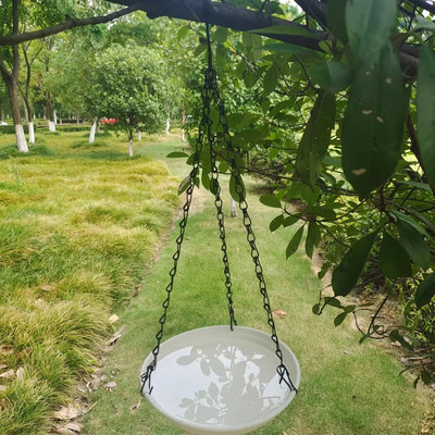 Hrănitor pentru păsări agățat Tavă de baie în aer liber Băutor de apă pentru păsări Hrănitor în aer liber Grădină Decorare curte Hrănitor de păsări din plastic Articole pentru animale de companie