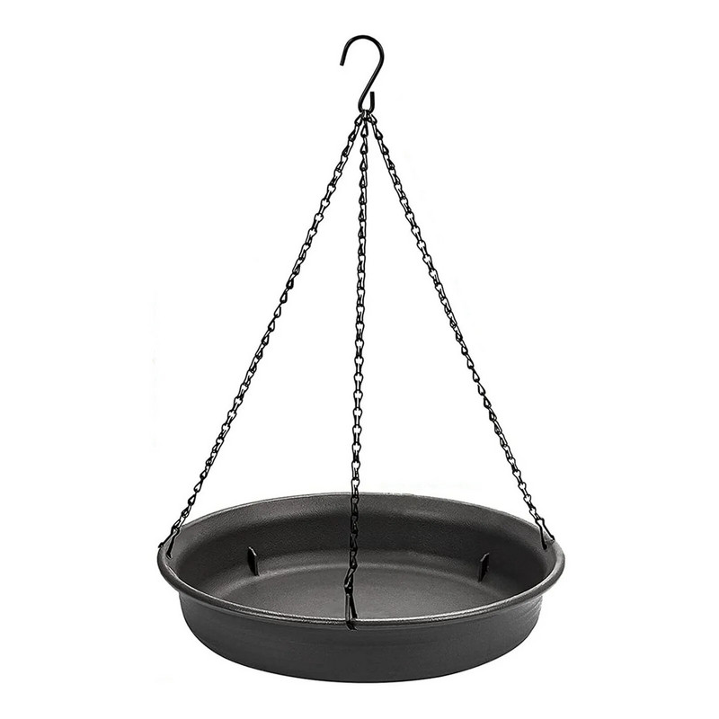 Pakabinamas paukščių lesytuvas lauko vonios padėklas paukščių vandens gertuvė Lauko lesyklėlė Sodo kiemo apdaila Plastikinė lesyklėlė naminiams gyvūnėliams
