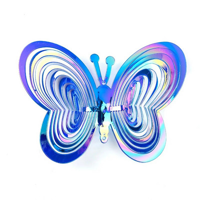 3D Fluturi Respingător Păsări Spinner Clopoței de vânt Decorații agățate Sperietor reflectorizant Ornament agățat Decorare grădină în aer liber