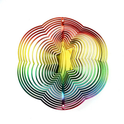 3D Fluturi Respingător Păsări Spinner Clopoței de vânt Decorații agățate Sperietor reflectorizant Ornament agățat Decorare grădină în aer liber