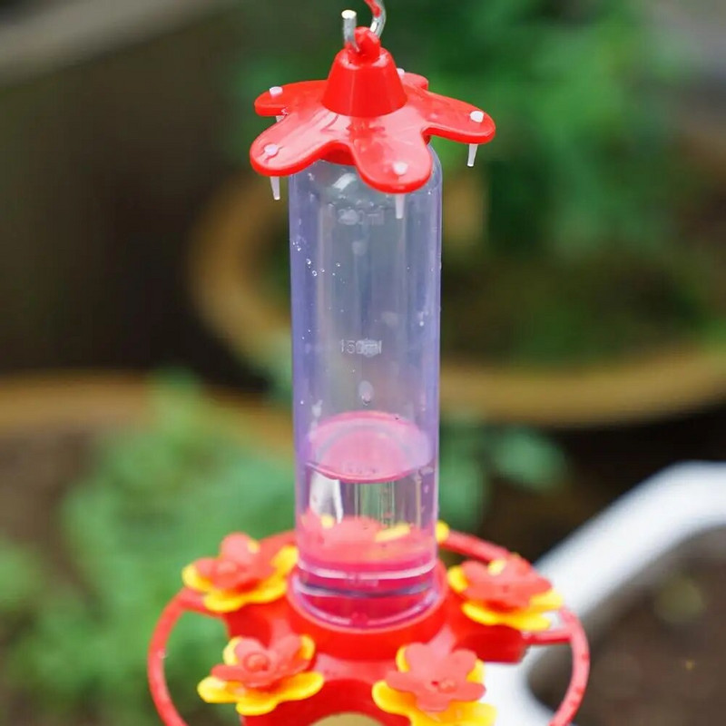 Paukščių lesyklėlė sodo reikmenys Kolibrių lesyklėlė gertuvė siurbimo taurė Sodo dekoro gėlių dizaino paukščių vandens lesyklėlės laukiniams paukščiams