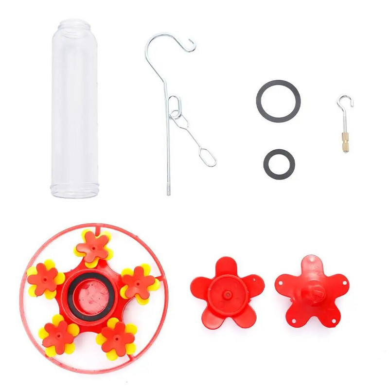 Paukščių lesyklėlė sodo reikmenys Kolibrių lesyklėlė gertuvė siurbimo taurė Sodo dekoro gėlių dizaino paukščių vandens lesyklėlės laukiniams paukščiams