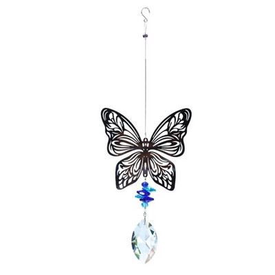 Grădină de cristal pentru fluture, colibri, bufniță, brad de Crăciun, ornament suspendat, clopoței de vânt pentru P15F